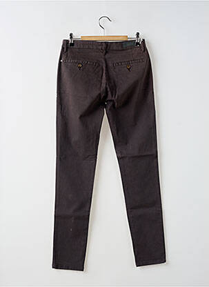 Pantalon chino taille basse taille basse gris REIKO femme