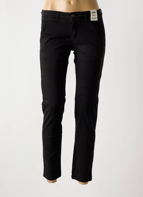 Pantalon chino noir REIKO pour femme