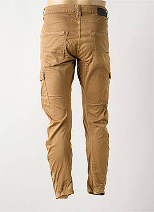 Pantalon cargo tissage popeline taille normale marron LE TEMPS DES CERISES homme