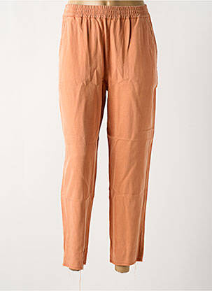 Pantalon slim tissage popeline taille normale orange REIKO homme