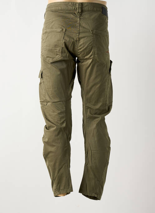 Pantalon cargo tissage popeline taille normale vert LE TEMPS DES CERISES homme