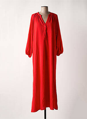 Robe longue manches longues manches longues rouge COMPAÑIA FANTASTICA femme