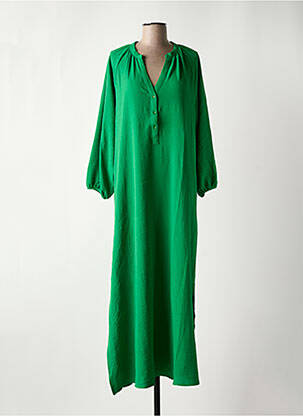 Robe longue manches longues manches longues vert COMPAÑIA FANTASTICA femme