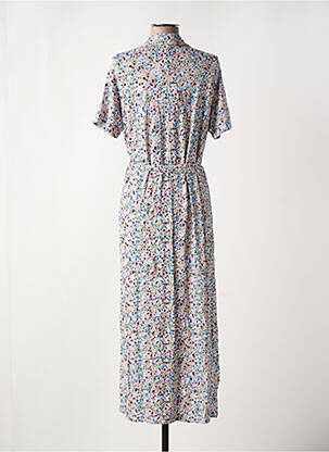 Robe longue manches courtes manches courtes bleu GARCIA femme
