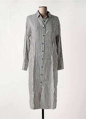 Robe mi-longue manches longues manches longues noir LES TROPEZIENNES PAR M.BELARBI femme