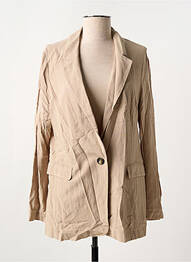 Veste casual col tailleur beige TIFFOSI femme