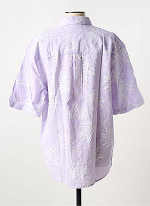 Chemisier fermeture boutonnée sur le devant manches courtes violet TOM TAILOR femme