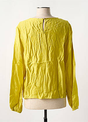 Blouse col rond manches longues vert CREAM femme