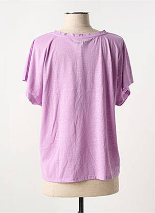 T-shirt coupe droite manches courtes violet FREEMAN T.PORTER femme
