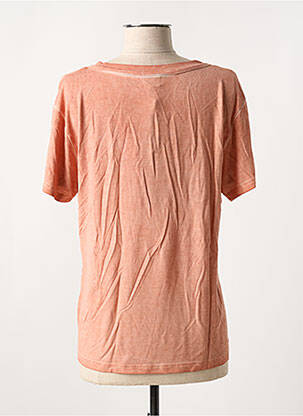 T-shirt coupe droite manches courtes orange NÜ femme
