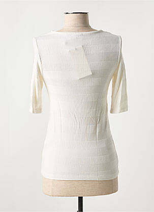 T-shirt stretch manches courtes blanc KAFFE femme