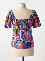 T-shirt bleu C'EST BEAU LA VIE pour femme seconde vue