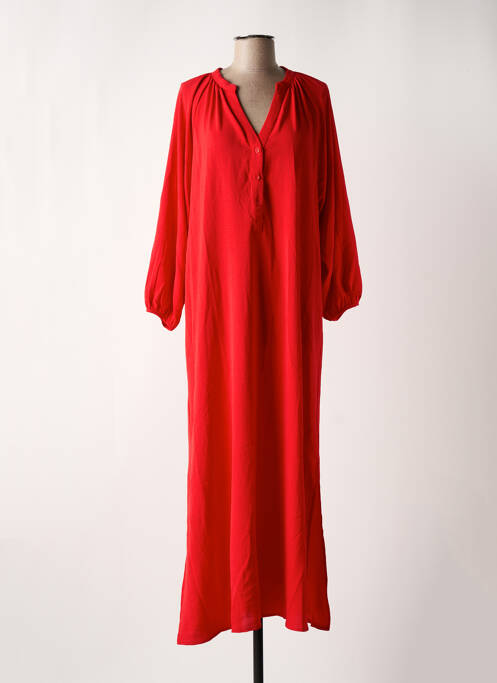 Robe longue manches longues manches longues rouge COMPAÑIA FANTASTICA femme