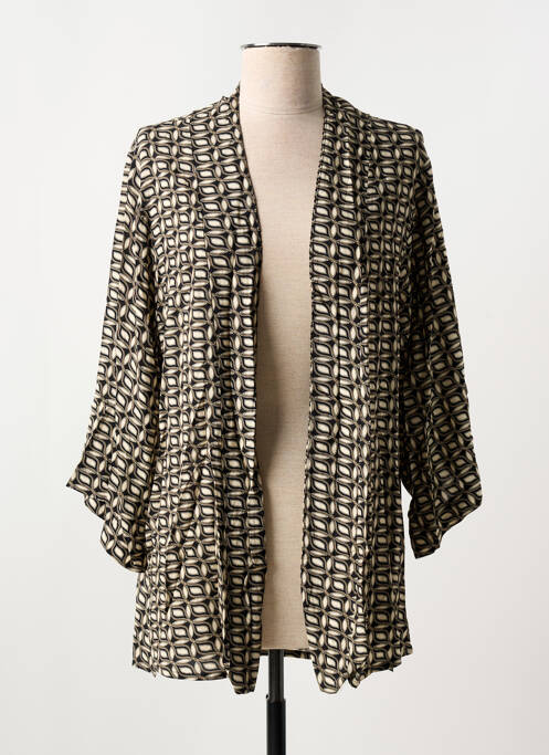 Gilet manches longues marron SEE THE MOON pour femme