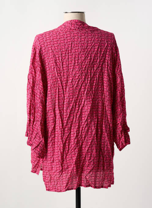 Gilet manches longues rose SEE THE MOON pour femme