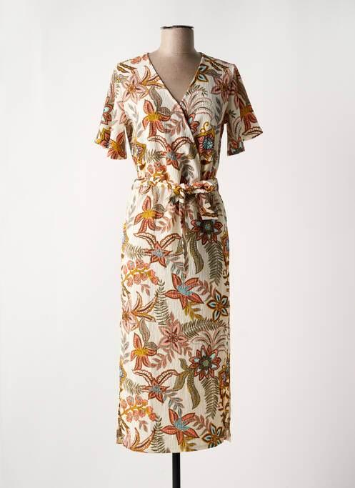 Robe mi-longue beige GARCIA pour femme