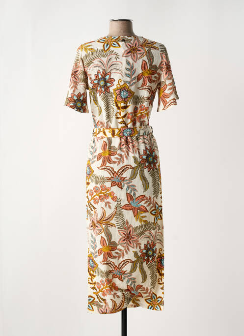 Robe mi-longue beige GARCIA pour femme