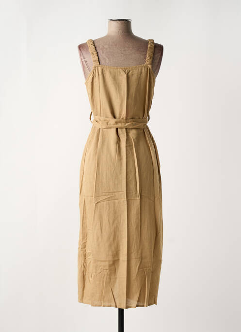 Robe mi-longue marron TIFFOSI pour femme