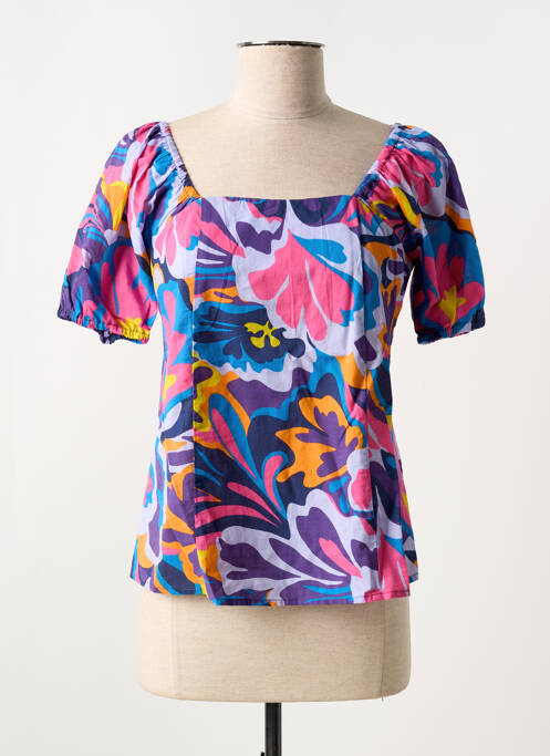 T-shirt bleu C'EST BEAU LA VIE pour femme