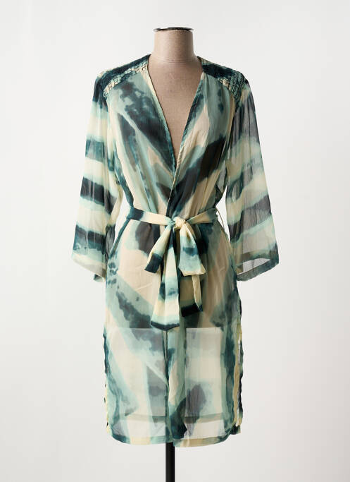 Veste kimono vert PAZ TORRAS pour femme