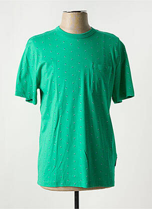T-shirt coupe cintrée manches courtes vert TOM TAILOR homme