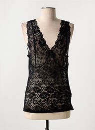 Top stretch sans manche noir CREAM femme