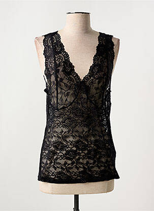 Top stretch sans manche noir CREAM femme