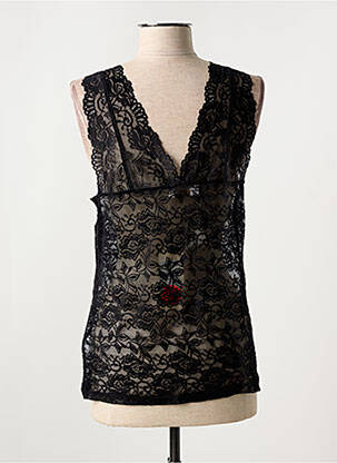 Top stretch sans manche noir CREAM femme