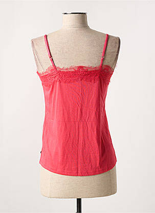 Top stretch fines bretelles rose GARCIA femme