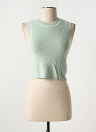Pull stretch sans manche vert TIFFOSI femme