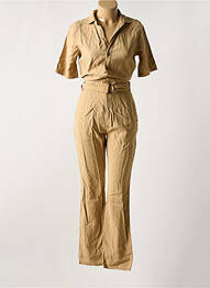 Combi-pantalon poches manches courtes beige GARCIA femme