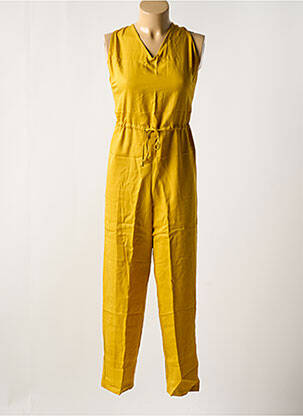 Combi-pantalon coupe cintrée sans manche jaune LES TROPEZIENNES PAR M.BELARBI femme