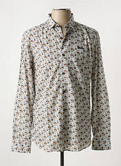 Chemise manches longues marron DELAHAYE pour homme seconde vue