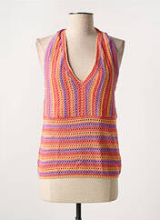 Top orange C'EST BEAU LA VIE pour femme seconde vue