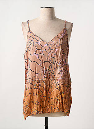 Top orange NÜ pour femme