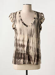 T-shirt beige SEE THE MOON pour femme seconde vue