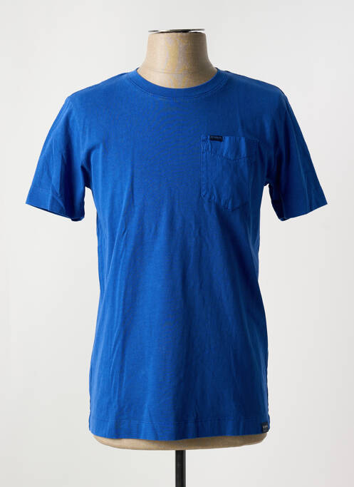 T-shirt coupe cintrée manches courtes bleu GARCIA homme