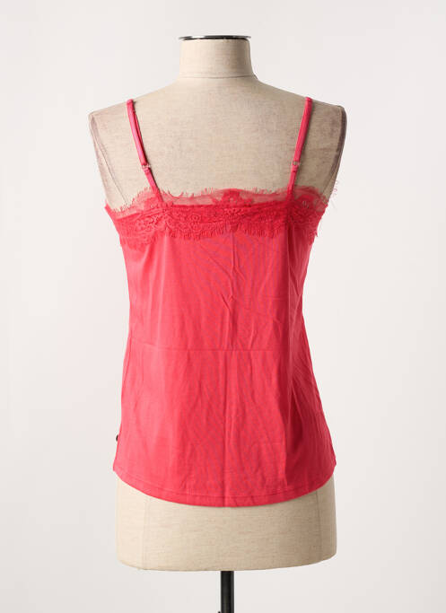 Top tissage jersey fines bretelles rose GARCIA femme