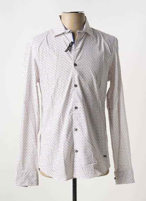 Chemise manches longues blanc DELAHAYE pour homme