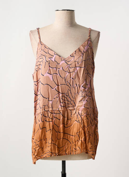 Top orange NÜ pour femme