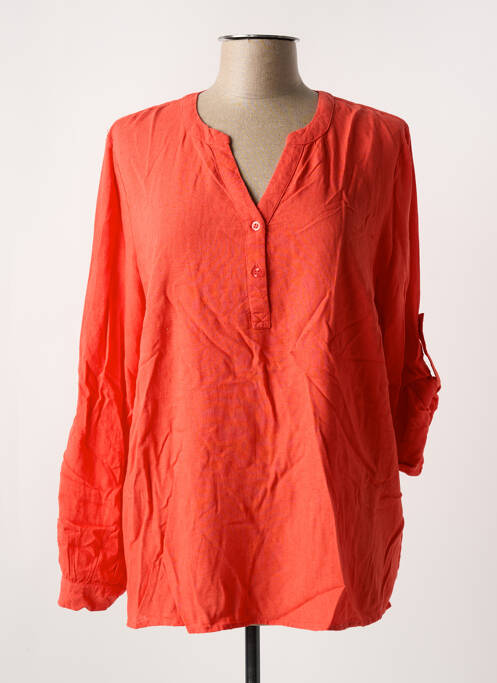 Tunique manches longues orange KAFFE pour femme