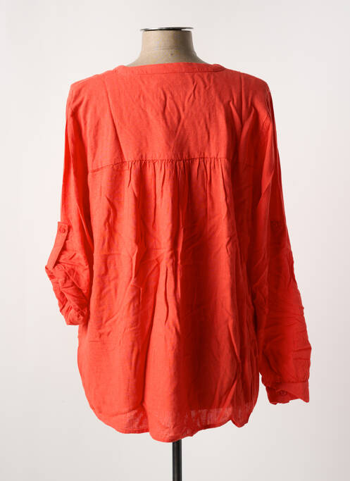 Tunique manches longues orange KAFFE pour femme