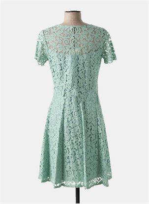 Robe mi-longue vert PAUL BRIAL femme