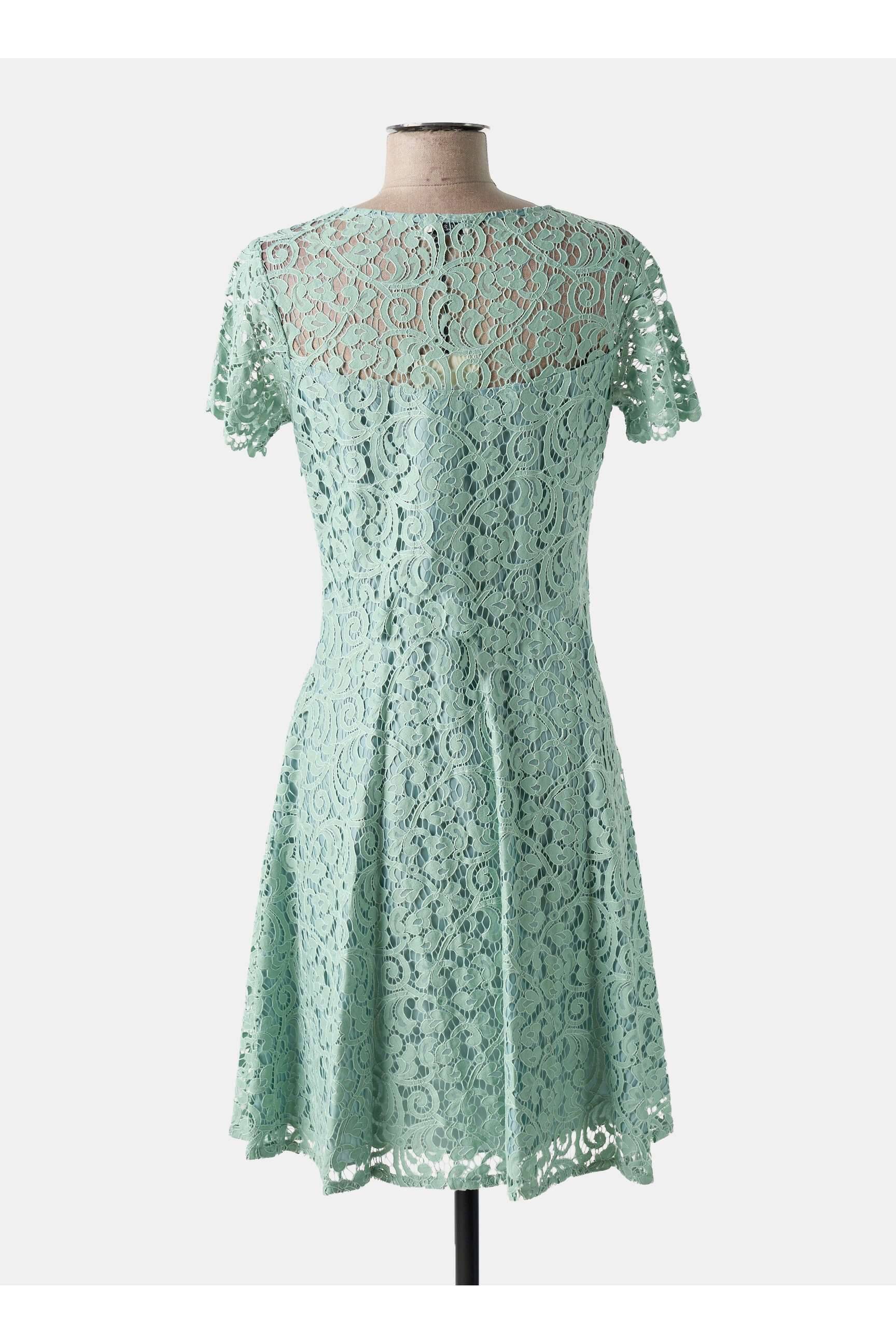 Robe mi-longue vert PAUL BRIAL femme