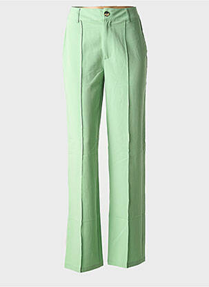 Pantalon droit stretch taille normale vert TIFFOSI femme