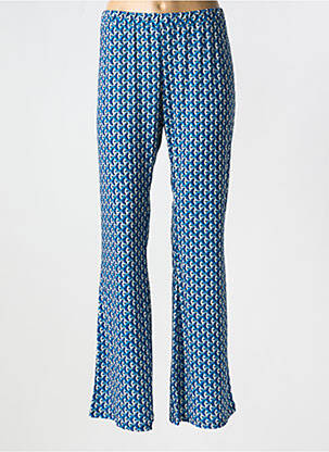 Pantalon flare stretch taille normale bleu SEE THE MOON femme