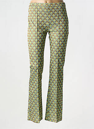 Pantalon slim taille normale taille normale vert SEE THE MOON femme