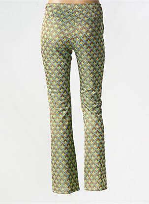 Pantalon slim taille normale taille normale vert SEE THE MOON femme