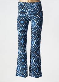 Pantalon flare stretch taille normale bleu SEE THE MOON femme