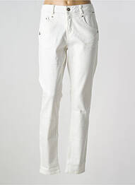 Jeans coupe slim tissage brut taille normale blanc CREAM femme